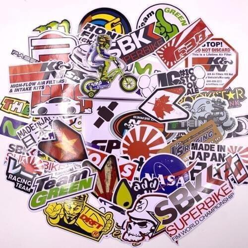 40 pcs Funny Car Stickers on Motorcycle Suitcase Home Decor Phone Laptop Covers DIY Vinyl Decal Sticker Bomb JDM Car styling