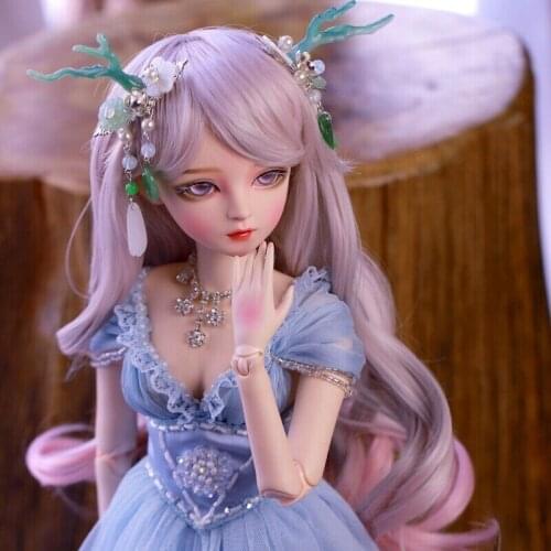 60cm BJD Doll 1/3 Ball Jointed Girl + Changeable Eyes Face Makeup Wigs Clothes Silicone Baby Doll Educational In-Stock Items