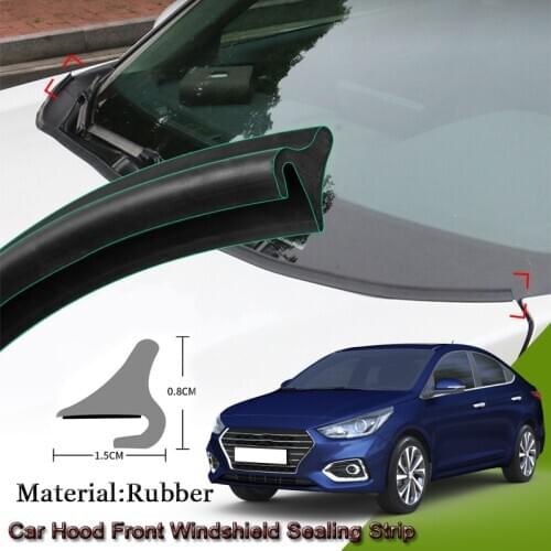 Car Seal Strip Windshied Spoiler Filler Protect Edge Weatherstrip Strip Sticker Accessories For Hyundai Solaris Accent 2015-2020