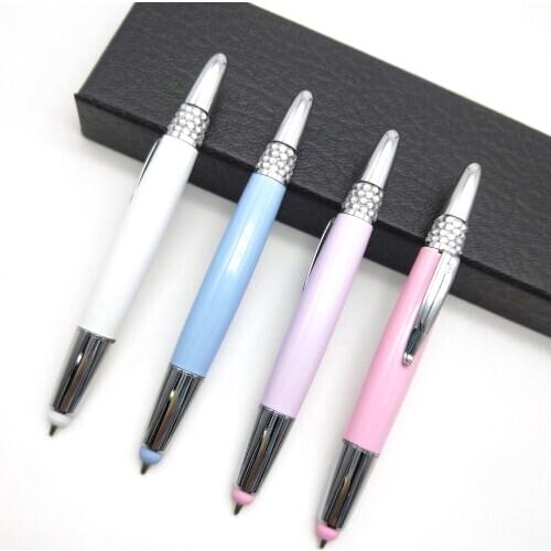Free shipping 500pcs/lot customized logo metal pen; diamond metal pen; promotional ballpoint pen; writing pen mp37