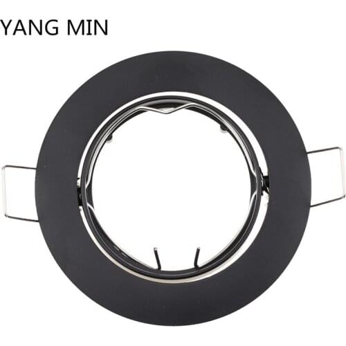 Free Shipping GU10 MR16 Spotlights Trim Rings GU10 MR16 Light Holders Fixtures Fittings Fittings Silver Aluminium