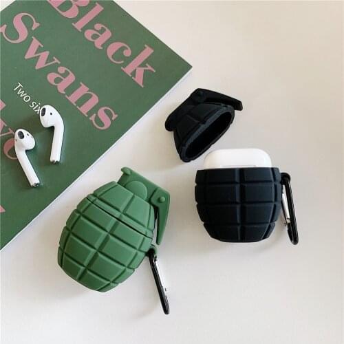 Bluetooth Earphone Case for Airpods Pro Silicone Cute Military Cover for Airpods 1 2 3 Cartoon 3D Bomb Design