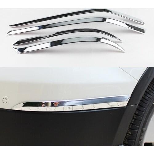 For Suzuki S-Cross Crossover 2014 2015 2016 2nd Generation ABS Chrome Front+Rear Bumper Body Eyelid Strips Cover Trim