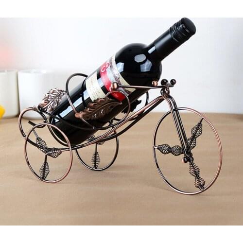 European Iron Tricycle Wine Rack Plating Craft Personalized Table Decor Home Decoration Wedding Birthday Gift