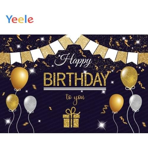 Golden Balloon Shiny Silver Birthday Party Backdrop Photography Background For Photo Shoot Custom Vinyl Photophone Photozone