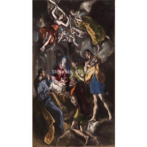 MYTIAN DIY Full Square&Round Drill Diamond Painting Embroidery The Adoration of the Shepherds El Greco Rhinestone Cross Stitch