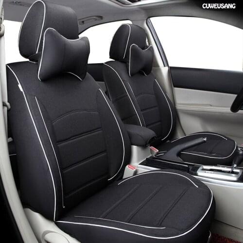 CUWEUSANG Custom FLAX car seat covers set For Chrysler 300C PT Cruiser Grand Voager Sebring Automobiles Seat Covers car seats