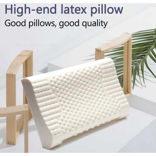 Natural Latex Pillow Massage Sleeping Orthopedic Pillow Memory Foam Pillow Remedial Neck Protect Vertebrae Health Ergonomic