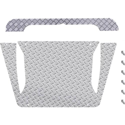 Engine Cover Sheet Central Skid Plate With Shell Board Anti-Skateboard Reflector Strip,For MND90 D99S MN99S 1/12 RC Car