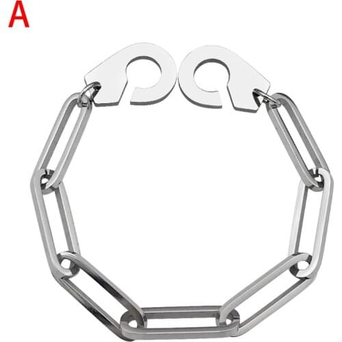 Simple stainless steel couple jewelry men and women titanium steel handcuffs bracelets jewelry accessories