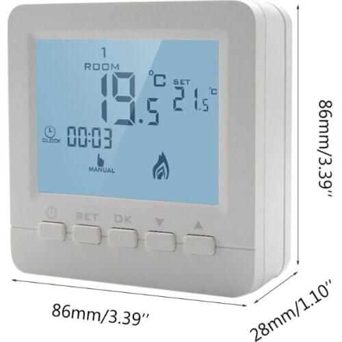 Gas Boiler Heating Temperature Controller Programmable Thermostat Wall Mounted D0AC