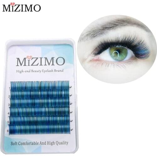 MIZIMO New Color Grafting Eyelashes 0.07 / 0.1 B C D 8-15MM Multi-color mixed personality eyelash extension