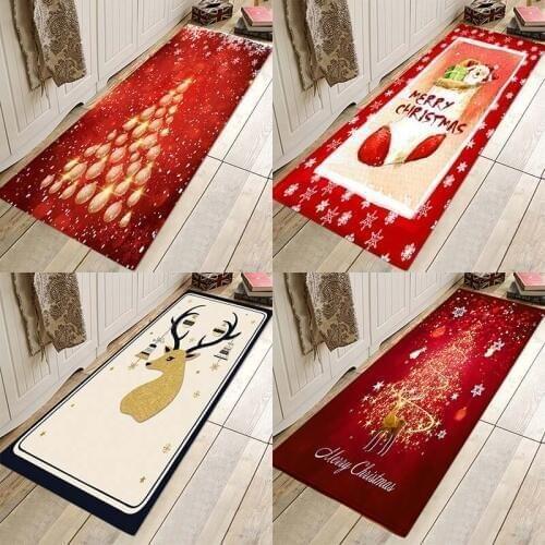 Christmas mat ,Christmas holiday mat, Christmas party mat, home flannel Anti-Slip absorbent soft mat