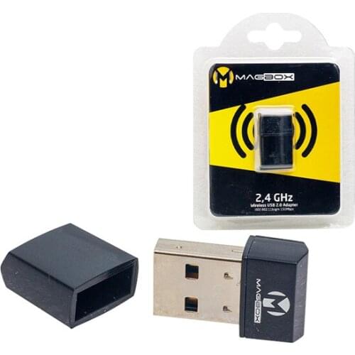 MAGBOX USB STICK MINI 802.11N WIFI 7601 CHIPSET 2.4GHZ 150 MBPS IP SATELLITE RECEIVERS COMPATIBLE WITH