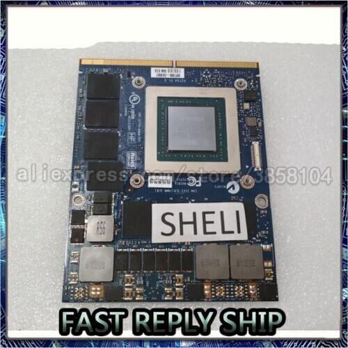 SHELI GTX980M GTX 980M Graphics GPU Video Card N16E-GX-A1 8GB GDDR5 For Alien.ware M18X CN-0G6RM3 G6RM3