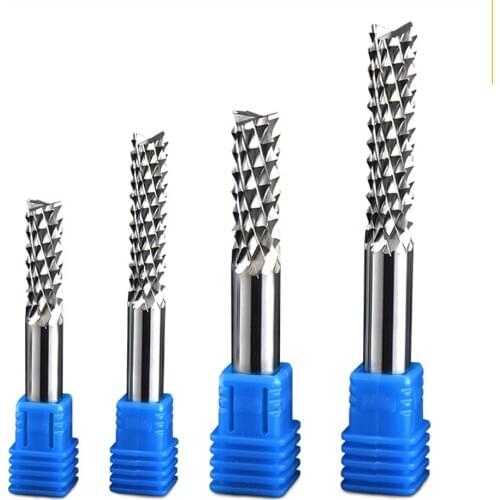 Vsharp Carbide Tungsten Corn Teeth Cutting 4mm 6mm Milling Bits End CNC PCB Cutter for Engraving Machine Tools Circuit Boards