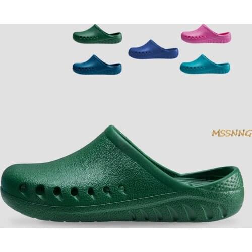 Women Shoes Hospital Work Anti-slip EVA Surgical Shoes Summer New Doctors and nurses Shoes Soft Bottom Solid Ladies Slippers