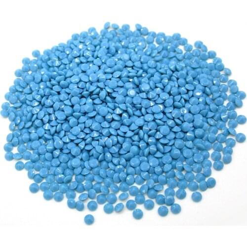 1.0mm 1.25mm 1.5mm 2.0mm (1~3mm) Round Brilliant Cut Blue Nano Turquois Stone 500pcs/lot Synthetic Gems For Jewelry Wax Setting
