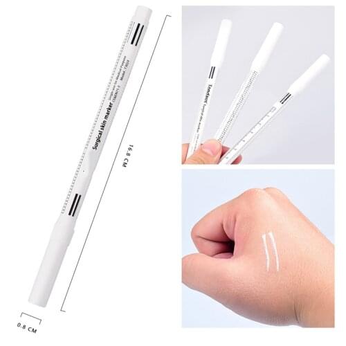 1PC Tattoo Marker Pen Permanent Makeup Accessories White Surgical Skin Marker Pen for Eyebrow Scribe Tool Microblading Supplies