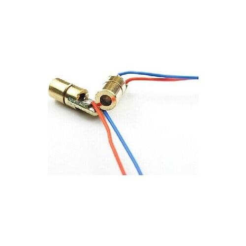 10pcs 3V red laser head laser diode copper tube 650NM 6MM diy electronics