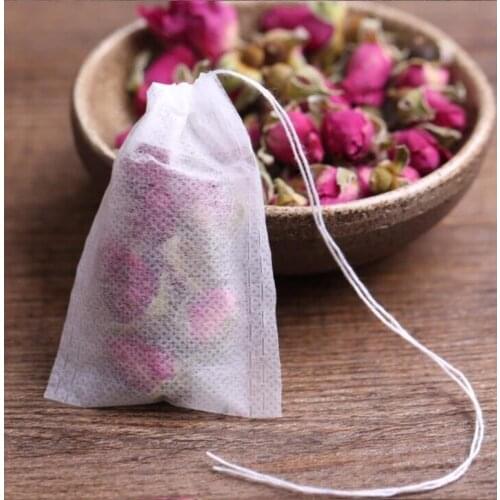 100 Pcs-/pack Teabags 5.5 x 7CM Empty Scented Tea Bags With String 2000 packs to Guanzhou