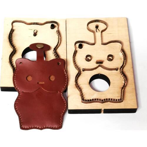 115x76mm designer leather craft template cutter card badge holder knife mould cutting dies hand machine punch tool set