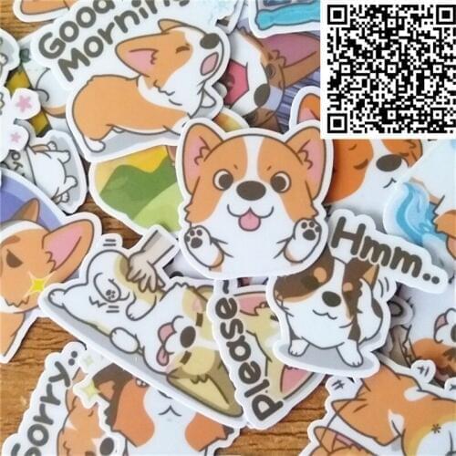 35 Pcs Cute Cocker Dog Sticker Diary Stickers Scrapbooking Decoration Paper Stationery DIY Sticker School Supply