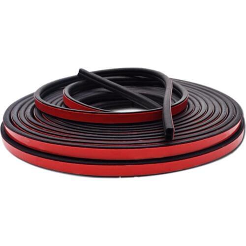 5/10M Car Door Sealing Strips General Type B Car Rubber Seal Insulation Waterproof Energy Saving Noise Cancellation