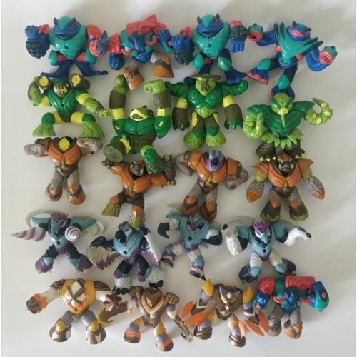 5pcs/lot Original M size Gormiti toys Figure Monster Soldiers Model Super Hero Element Warrior Knight Collection gift for kid