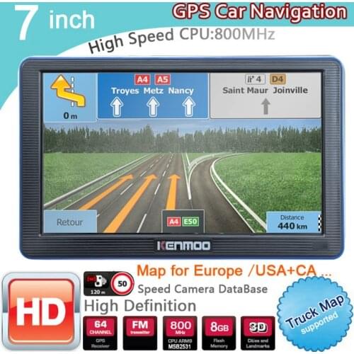 7 inch HD GPS Portable Navigation 2020 Maps for Europe Russia Car TRUCK CAMPING Caravan Navigator Sat Nav Free Lifetime maps