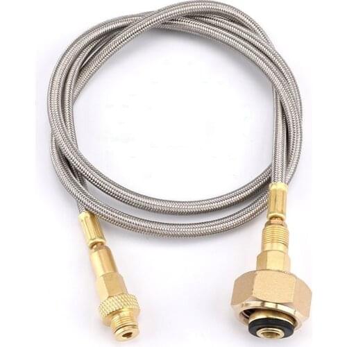 Outdoor Camping Gas Stove Propane Refill Adapter Burner LPG Flat Cylinder Tank Coupler Container Adapter Metal Tube