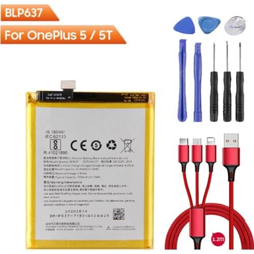 OnePlus Phone Battery BLP637 For OnePlus 5 5T 6 6T 7T 7T Pro BLP571 For OnePlus 1 2 3 3T BLP685 For OnePlus 7 7 Pro