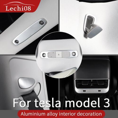 Aluminum Interior trim for Tesla model 3 accessories/car accessories model 3 tesla three tesla model 3 carbon/accessoires