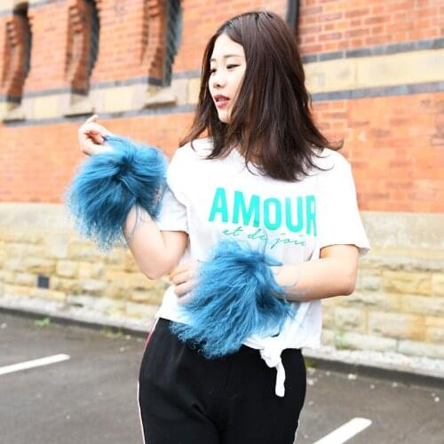 FREE SHIPPING CX-A-47P Women Coat Decoration Cute And Lovely Mongolian Lamb Fur Cuff