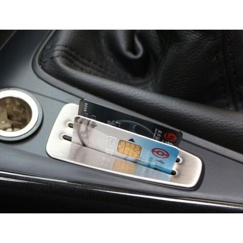 Carmilla Car Stainless Steel Car Post Card Parking Solt Sequins Sticker for Ford Focus 4 MK4 2015 2016 2017 Accessories