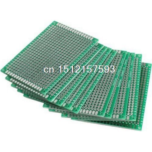 F08382 10 PCS 5x7cm Breadboard PCB Strip Matrix Board PCB Board +Free Ship