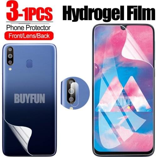 1-3PCS Hydrogel Film For Samsung Galaxy M51 M31 M31S M30 M30S M21 M21S M12 M11 M10 M01 Back/Front Soft Cover Film Camera Glass