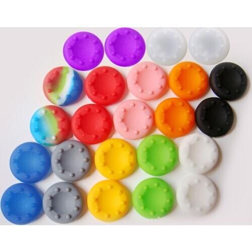 4PCS Thumb Stick Grips Caps For PS4 Pro Slim Silicone Analog Thumbstick Grips Cover For Xbox PS3 PS4 Accessories