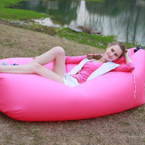 Inflatable Lounger Air Sofa Lightweight Beach Sleeping Bag Air Folding Rapid Inflatable Sofa Outdoor Camping Bed Lounger