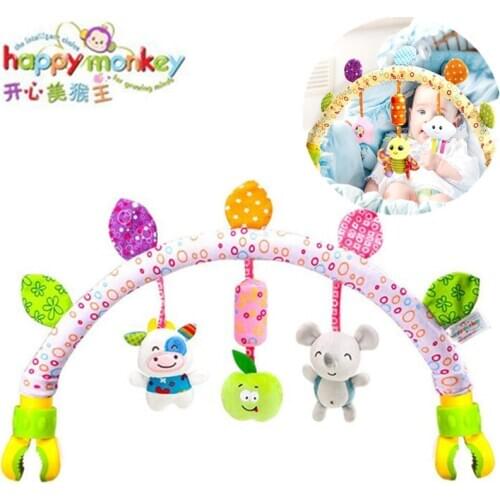 Baby musical mobile for crib plush toys on the bed toddlers rattle newborn baby boy girl toy for stroller kids 0-12 months40%Off