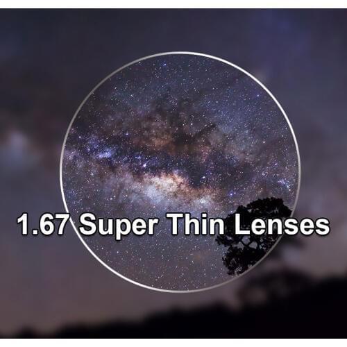 New 1.67 Single Vision Lenses For Men and Women Clear Optical Single Vision Lens HMC, EMI Aspheric Anti UV