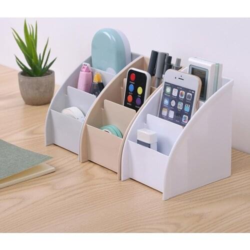 Home Office Desktop Remote Control Storage Box Stationery Pen Holder Cosmetic Container Drawers Jewelry Cosmetics Organizer