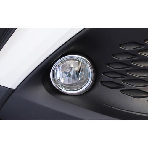 For Toyota C-HR CHR C HR 2016 2017 2018 Front Grille Lamp Cover Light Overlay Paenl Chrome Car Styling Accessories