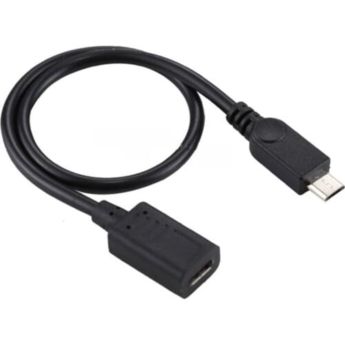 Type-C Female to Micro USB Male Adapter Extender Cable Converter Connector Straight UP Down Left Angle Charging Data Length 30cm