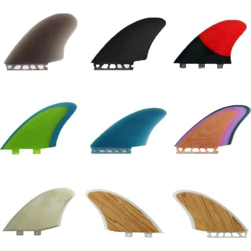 Surf Fins Fcs quillas Keels 3 pcs FCS-G5 Honeycomb Fiberglass Tail Surfboard Thrusters Rudder
