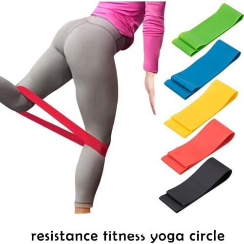 Yoga Resistance Rubber Bands Fitness Elastic Bands 0.3mm-1.1mm Training Fitness Gum Pilates Sport Crossfit Workout Equipment