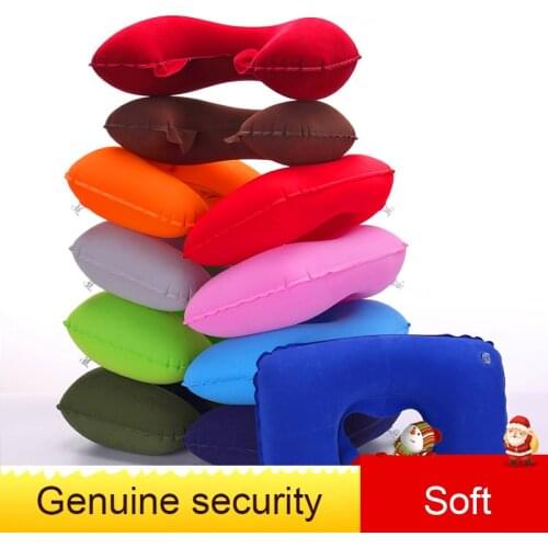 U-Shape Travel Pillow for Airplane Inflatable Neck Pillow Travel Accessories Outdoor Camping Flight Comfortable Sleep Pillow new