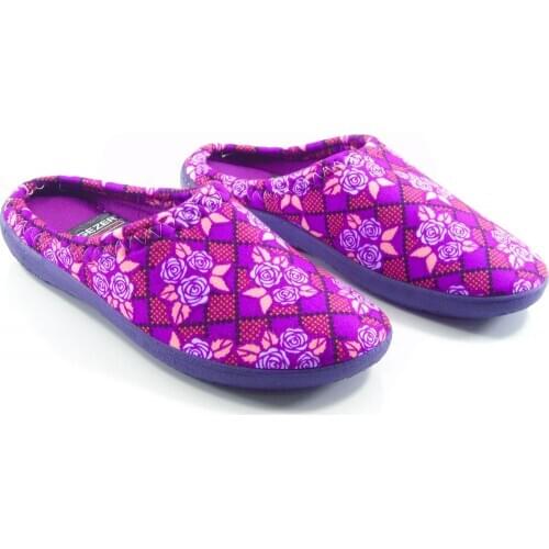 Womens Slippers Real Fur Retro 2020 Winter Warm Gezer Non Slip Fluffy Heart Patterned Cozy Household Autmn Floral