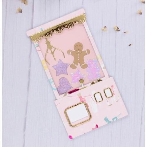 ZLDECOR Claw Machine Shaker Metal Cutting Dies Stencils for DIY Scrapbooking Decorative Embossing DIY Paper Cards