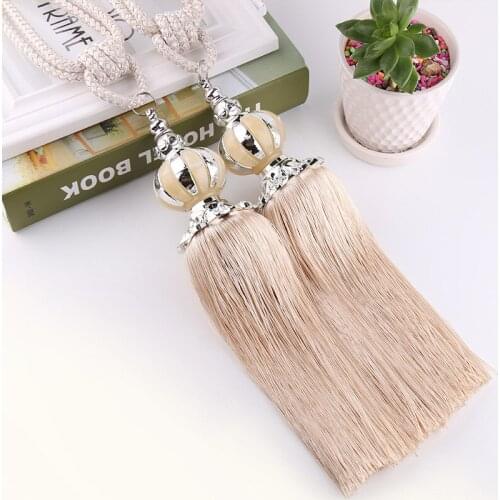 Golden Pumpkin Plastic Tassel Curtain Tassel Hanging Ball Curtain Bandage Rope Accessories decorative balls baseball